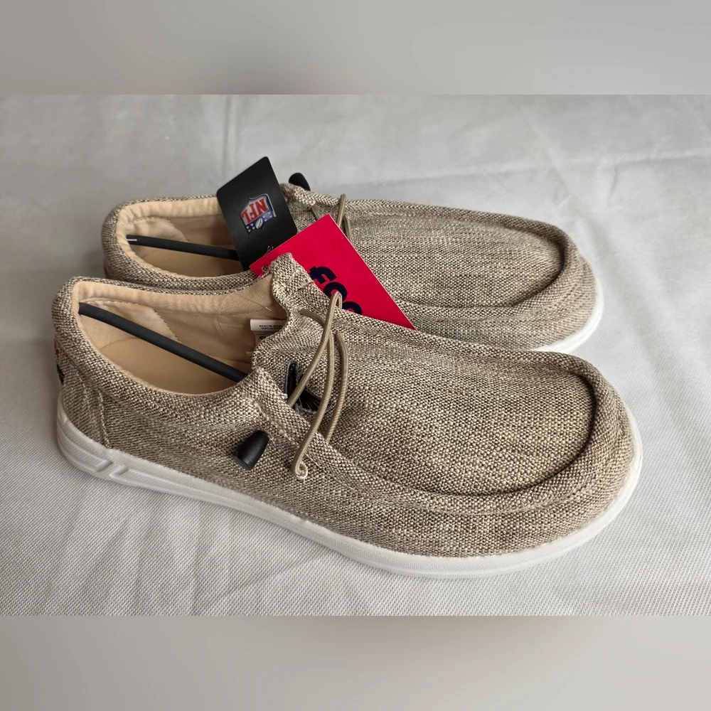 FOCO Men's NFL Team Logo Lightweight Loafers Atlanta Falcons Size M 9/10 NWT